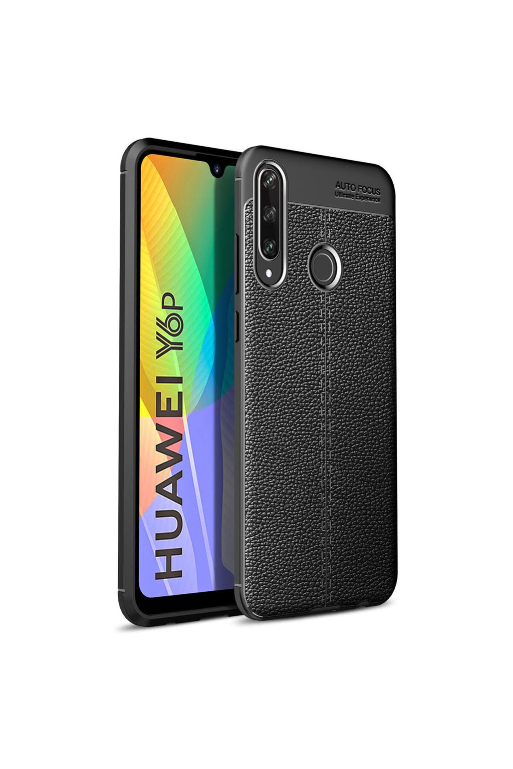 Huawei Y6P Uyumlu Kılıf Auto Focus Kapak - Siyah