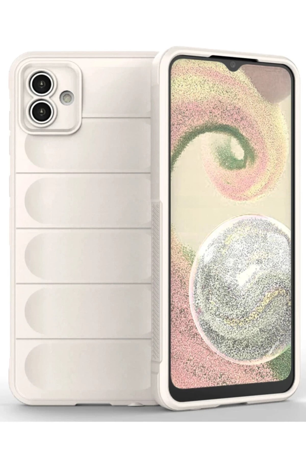 Samsung Galaxy A04 Uyumlu Kılıf Optimum Silikon - Krem