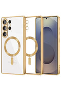 Samsung Galaxy S26 Ultra Uyumlu Kross Magneticsafe Kapak - Gold