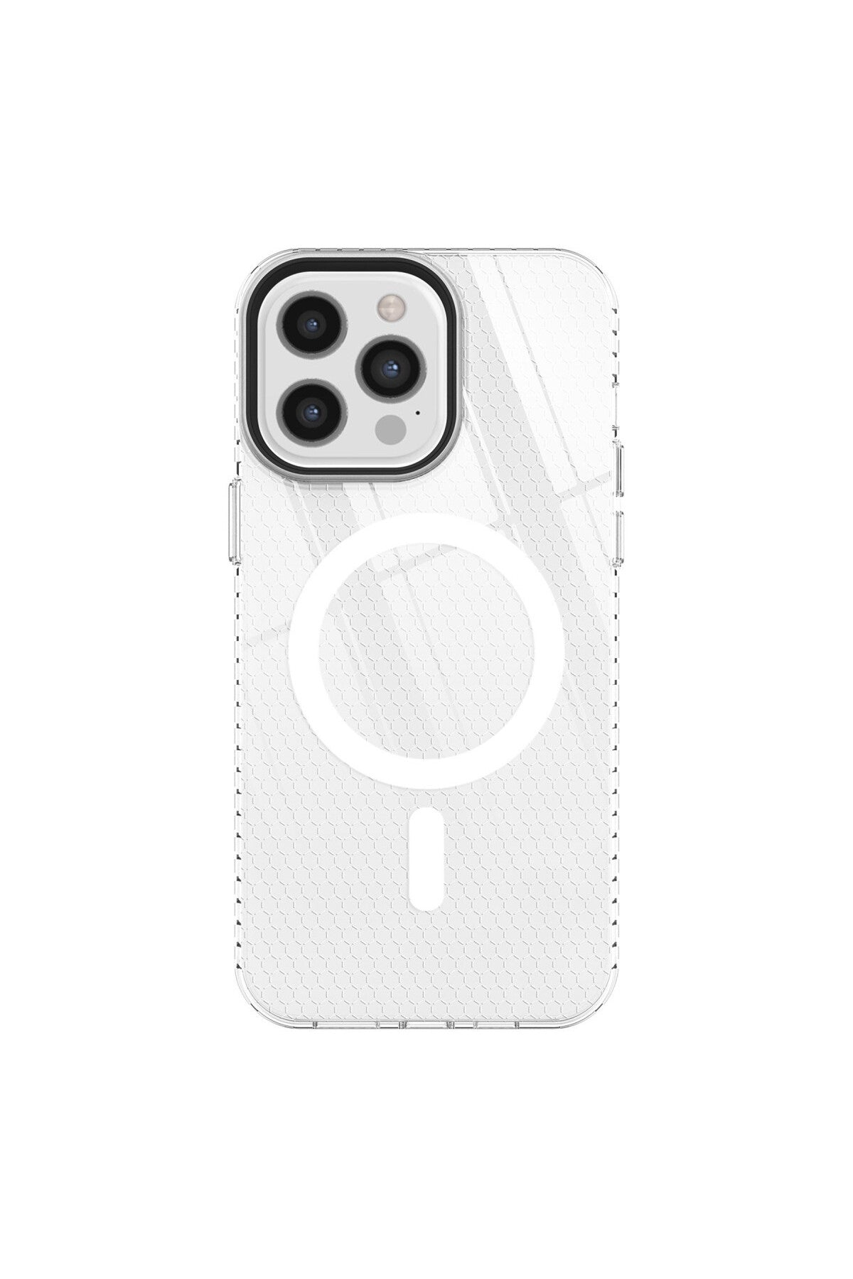 Apple iPhone 12 Pro Max Uyumlu Kılıf Beta Magneticsafe Silikon - Şeffaf