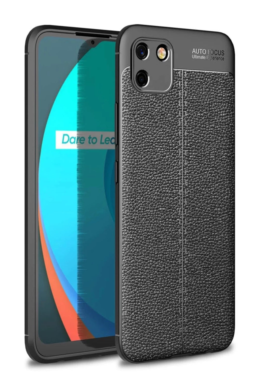 Realme C11 2021 Uyumlu Kılıf Auto Focus Kapak - Siyah