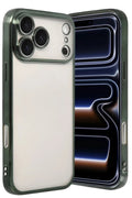 Apple iPhone 17 Pro Max Uyumlu Lensli Silikon - Yeşil