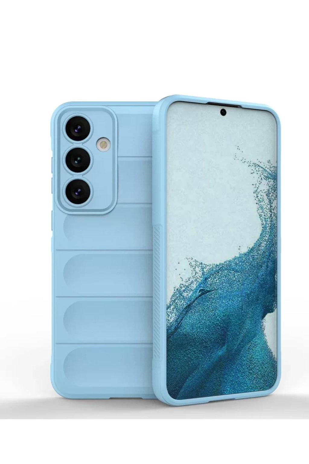 Samsung Galaxy S24 Uyumlu Kılıf Optimum Silikon - Sky Blue