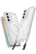 Samsung Galaxy S25 Uyumlu Kılıf Enka Magsafe Silikon Kılıf - Şeffaf