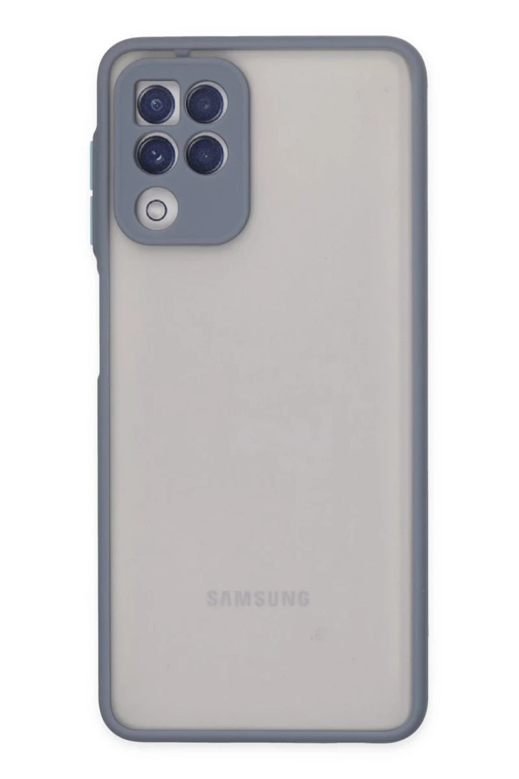 Samsung Galaxy A22 Uyumlu Kılıf Montreal Silikon Kapak - Gri