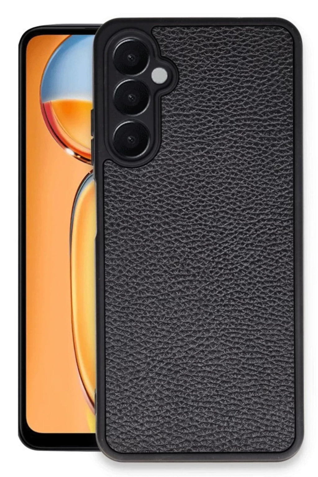 Samsung Galaxy A26 Uyumlu Kılıf Aras Deri Kapak - Siyah