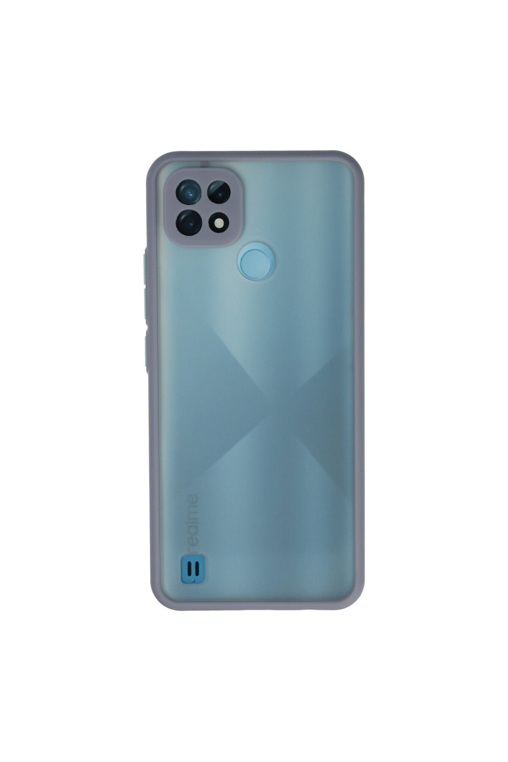 Realme C21 Uyumlu Kılıf Montreal Silikon Kapak - Gri
