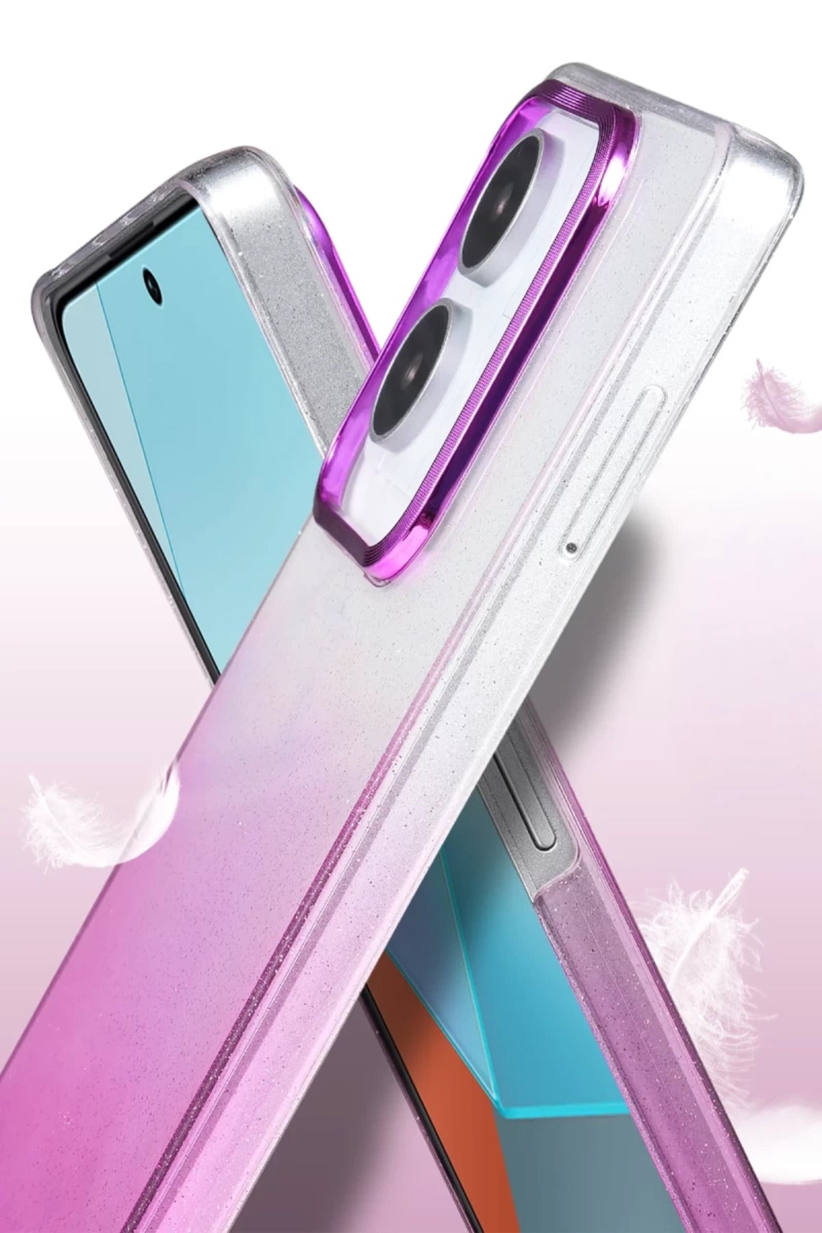 Xiaomi Redmi Note 13 Pro 4G Uyumlu Glossy Kapak - Mavi