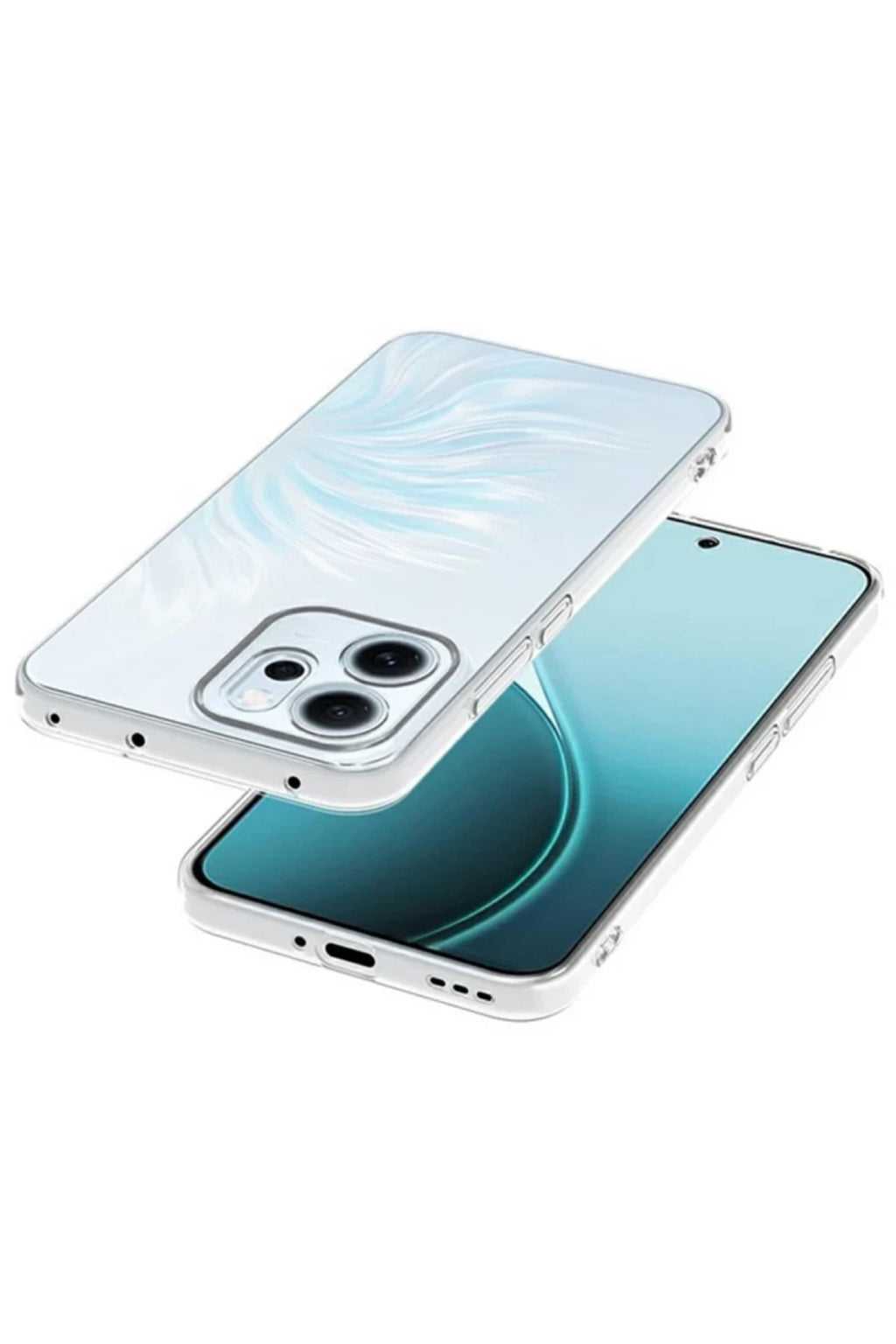 Oppo Reno 14F Uyumlu Kılıf Lüx Şeffaf Silikon
