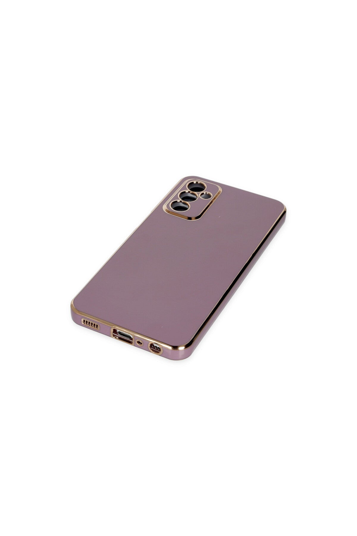 Samsung Galaxy M23 Uyumlu Kılıf Volet Silikon - Mor