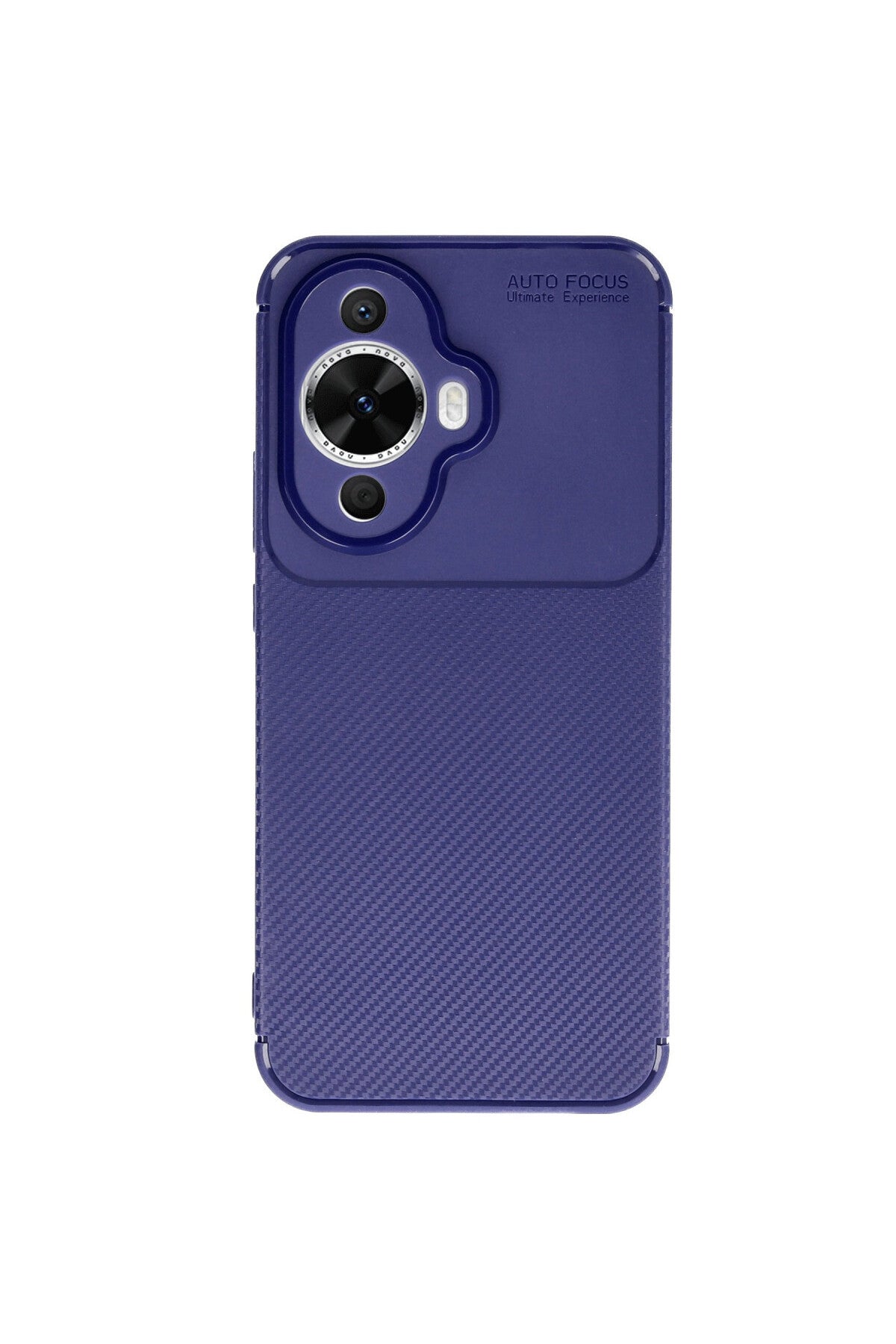 Huawei Nova 12S Uyumlu Kılıf Auto Focus Karbon Kapak - Lacivert
