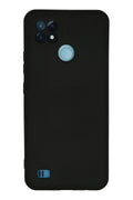 Realme C21 Uyumlu Kılıf Nano içi Kadife Silikon - Siyah