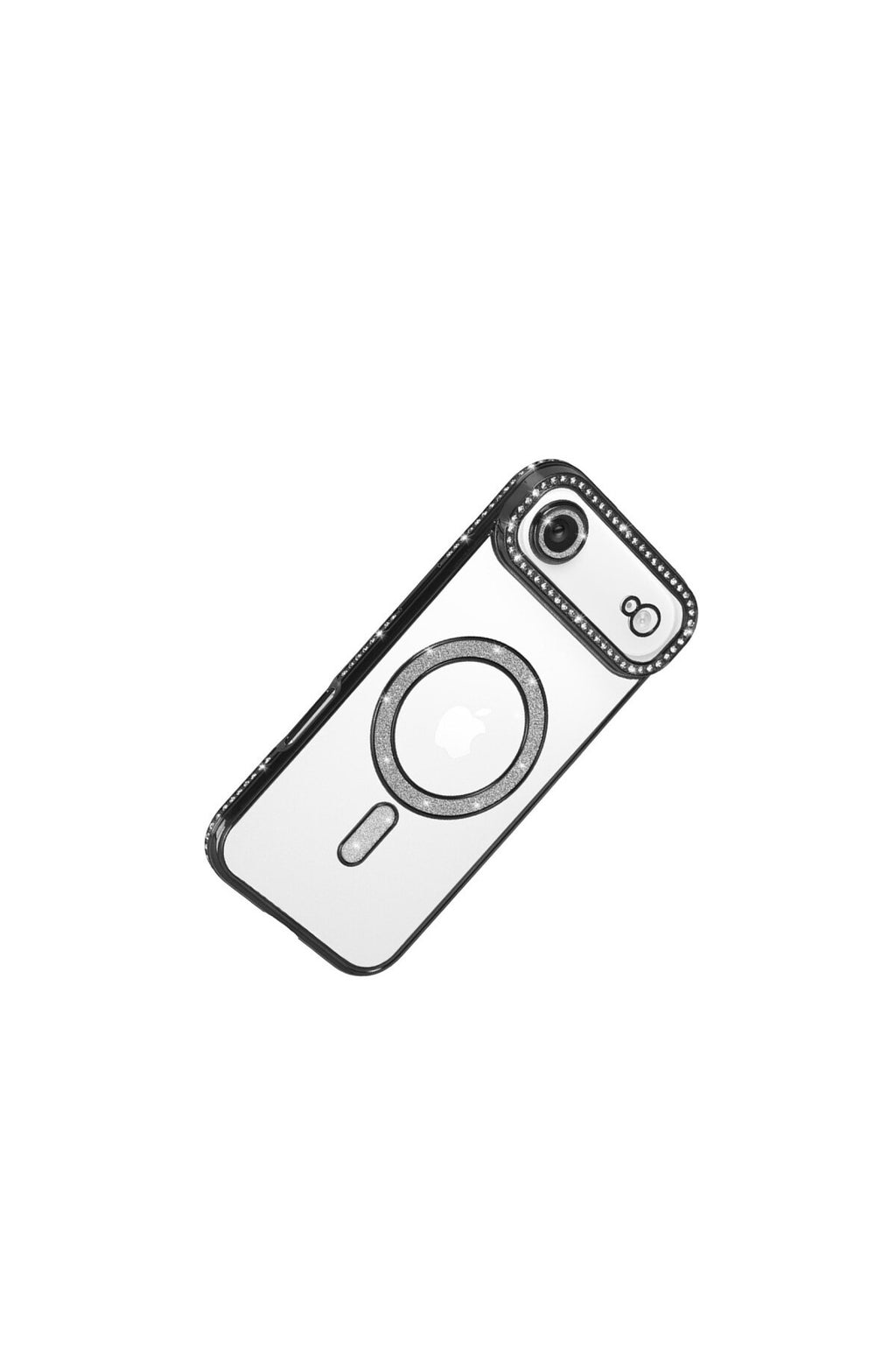 Apple iPhone 17 Air Uyumlu Joke Simli Magneticsafe Kılıf - Siyah