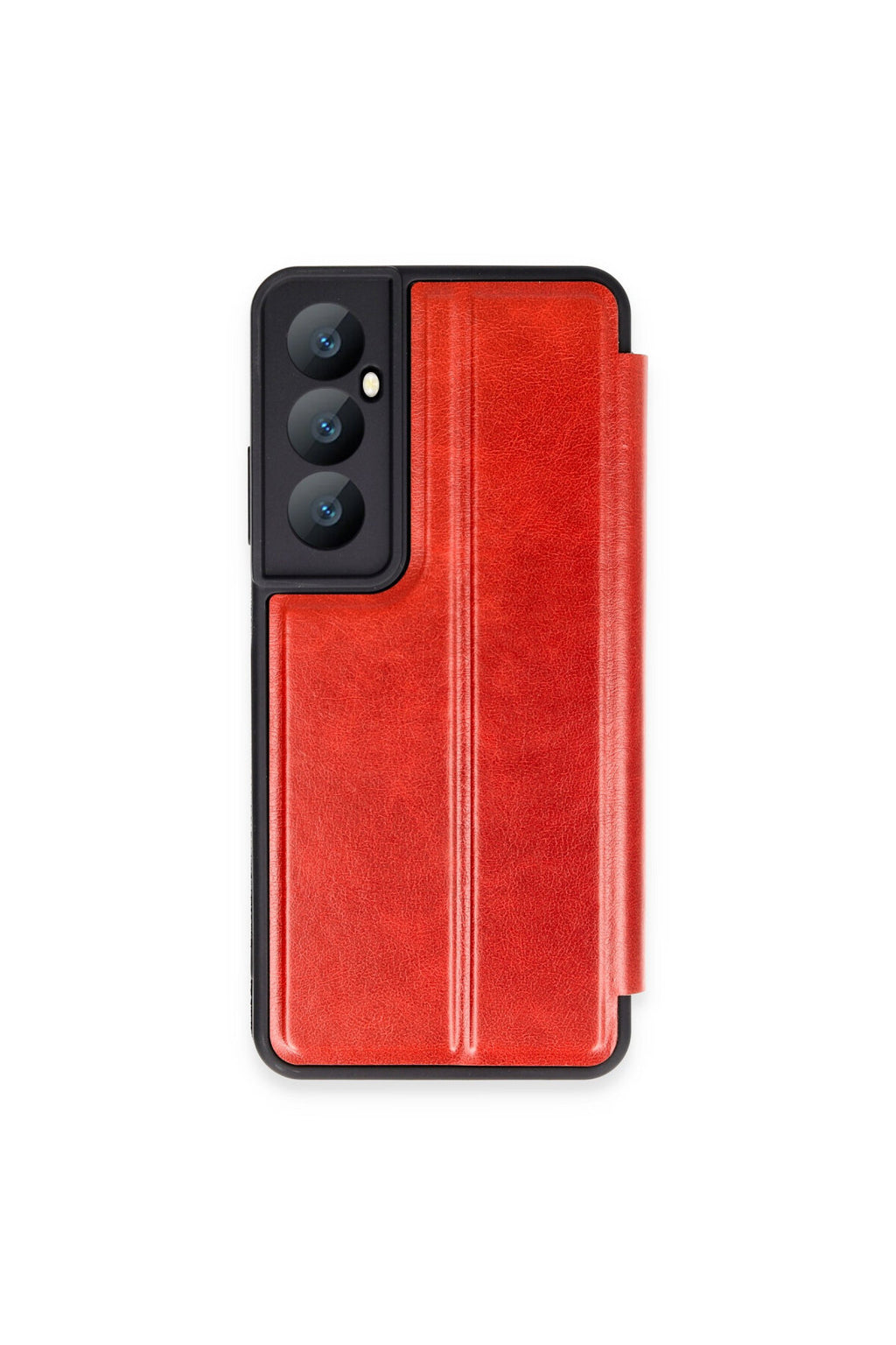 Realme C65 Uyumlu Kılıf Flip Cover - Kırmızı