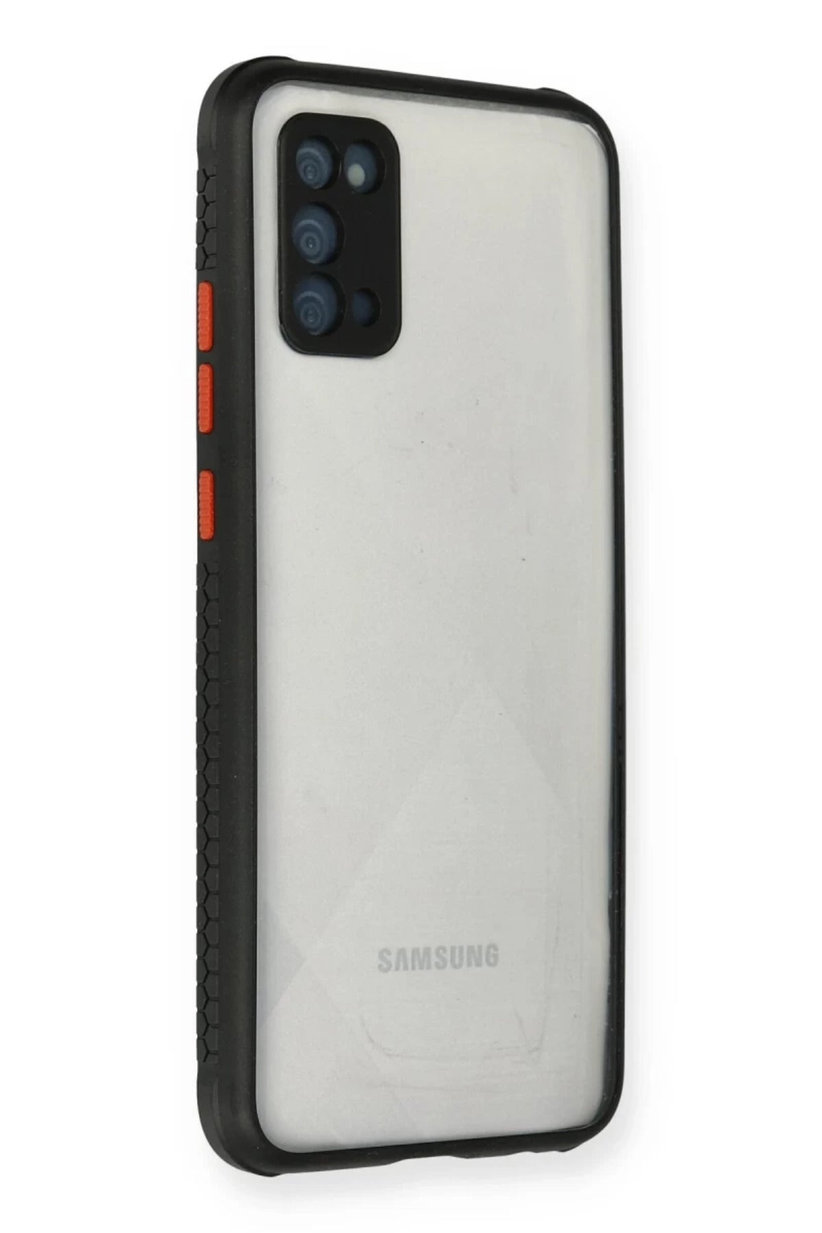 Samsung Galaxy A02S Uyumlu Kılıf Miami Şeffaf Silikon - Siyah