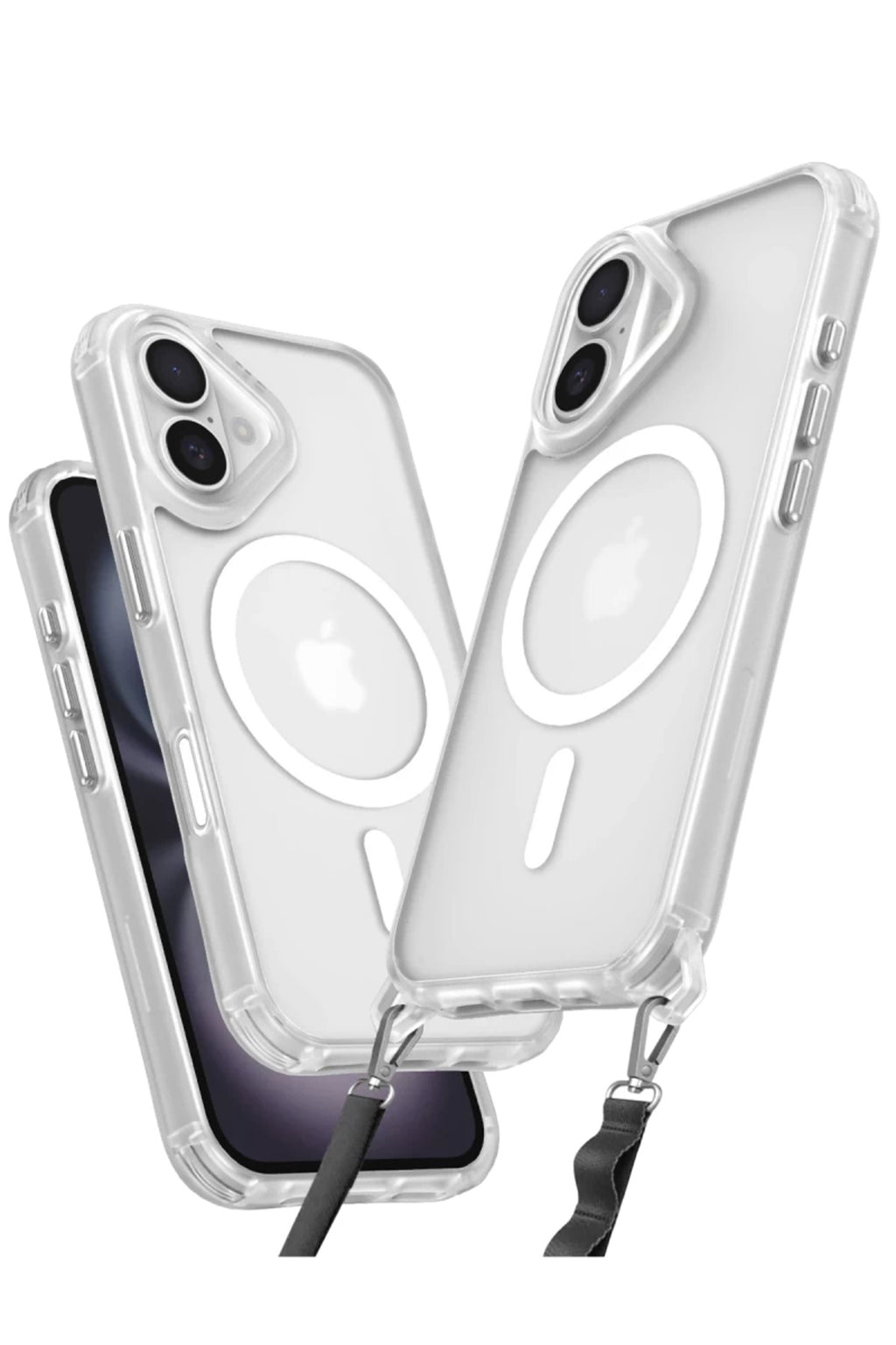Apple iPhone 16 Uyumlu Kılıf Enka Magsafe Silikon Kılıf - Şeffaf