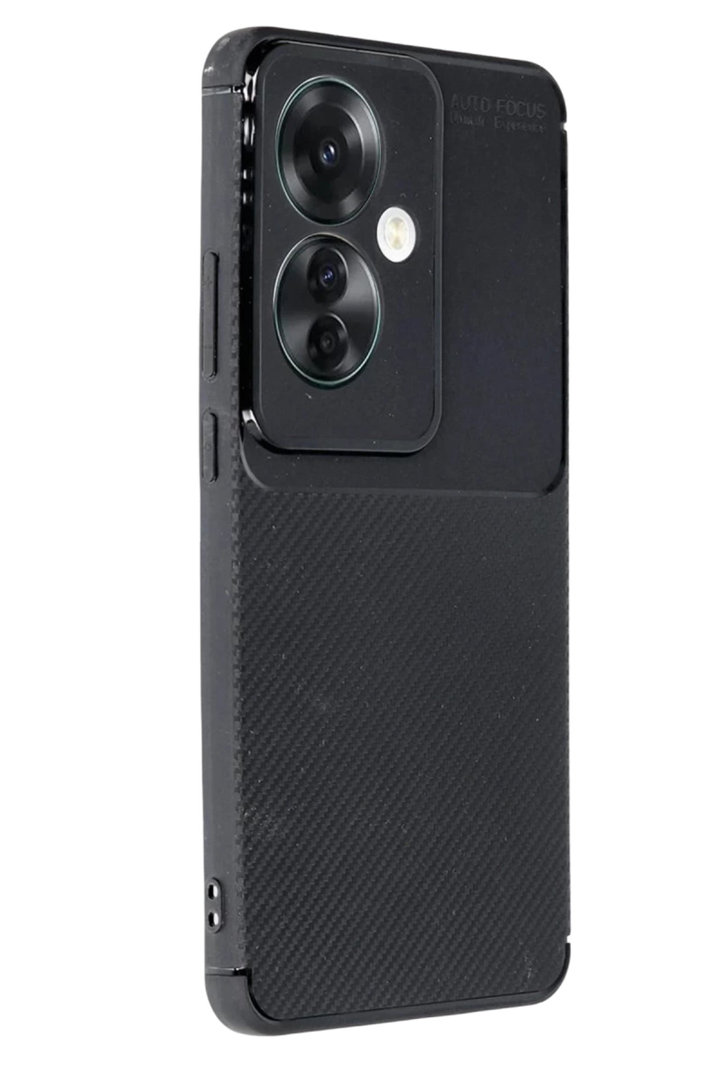 Oppo Reno 11F Uyumlu Kılıf Auto Focus Karbon Kapak - Siyah