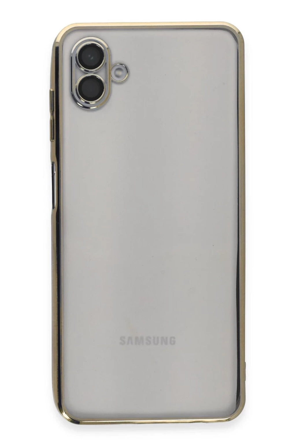 Samsung Galaxy A04 Uyumlu Kılıf Lensli Silikon - Gold