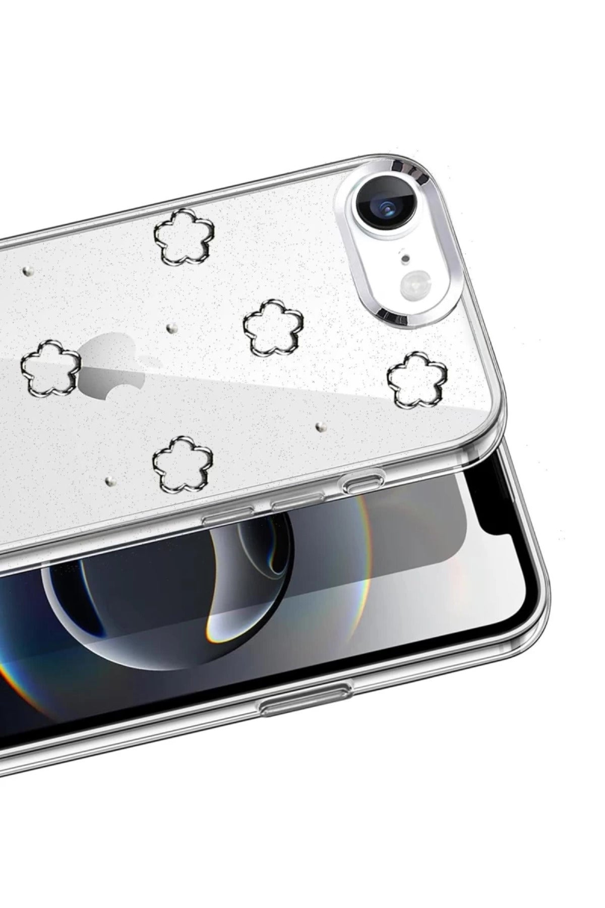 Apple iPhone 16E Uyumlu Fiyonk Desenli Kapak - Desen 2