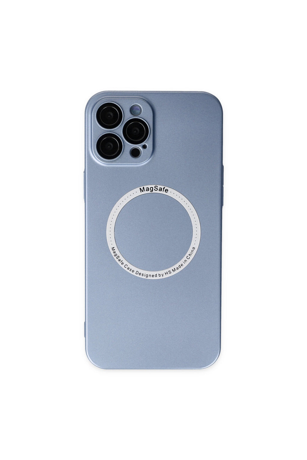 Apple iPhone 12 Pro Uyumlu Kılıf Jack Magneticsafe Lens Silikon - Sierra Blue