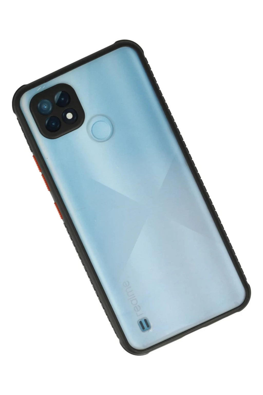 Realme C21 Uyumlu Kılıf Miami Şeffaf Silikon - Siyah