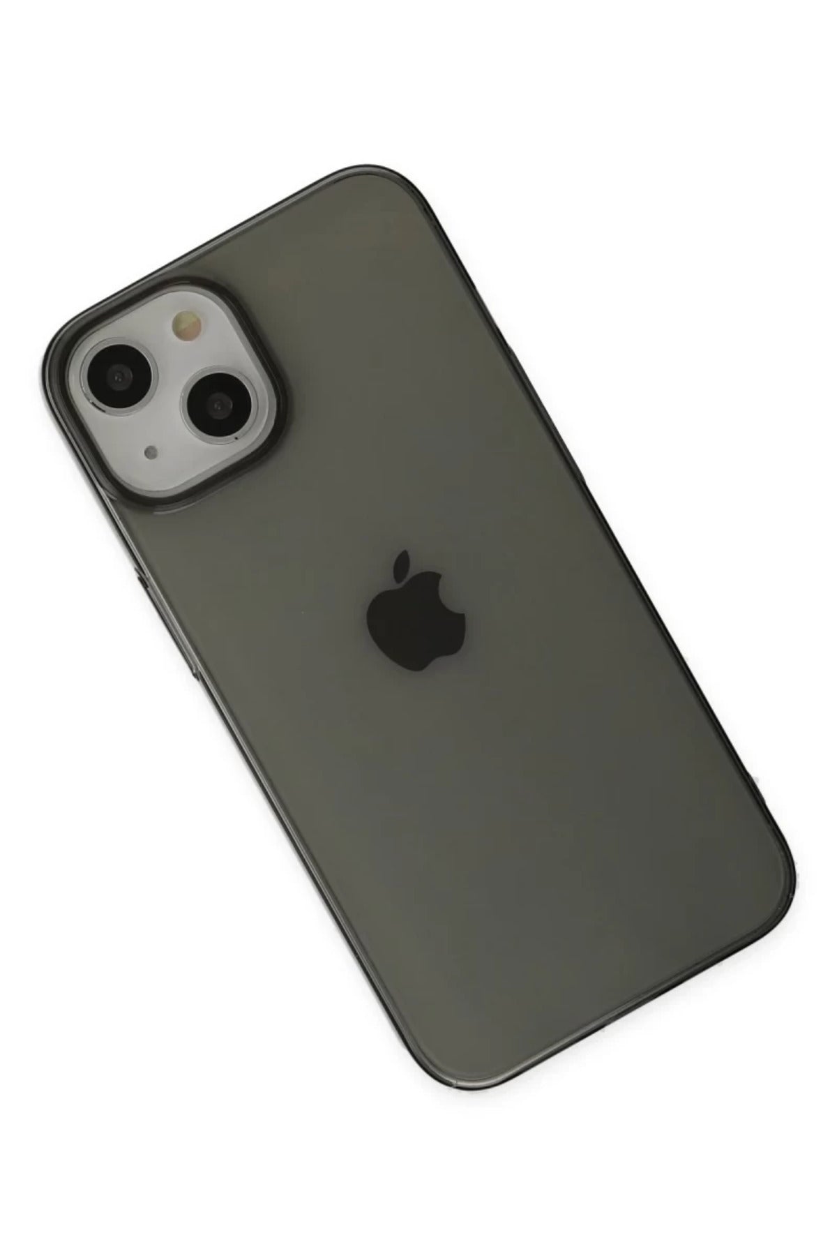Apple iPhone 14 Plus Uyumlu Kılıf Pc Sert Şeffaf Kapak - Siyah