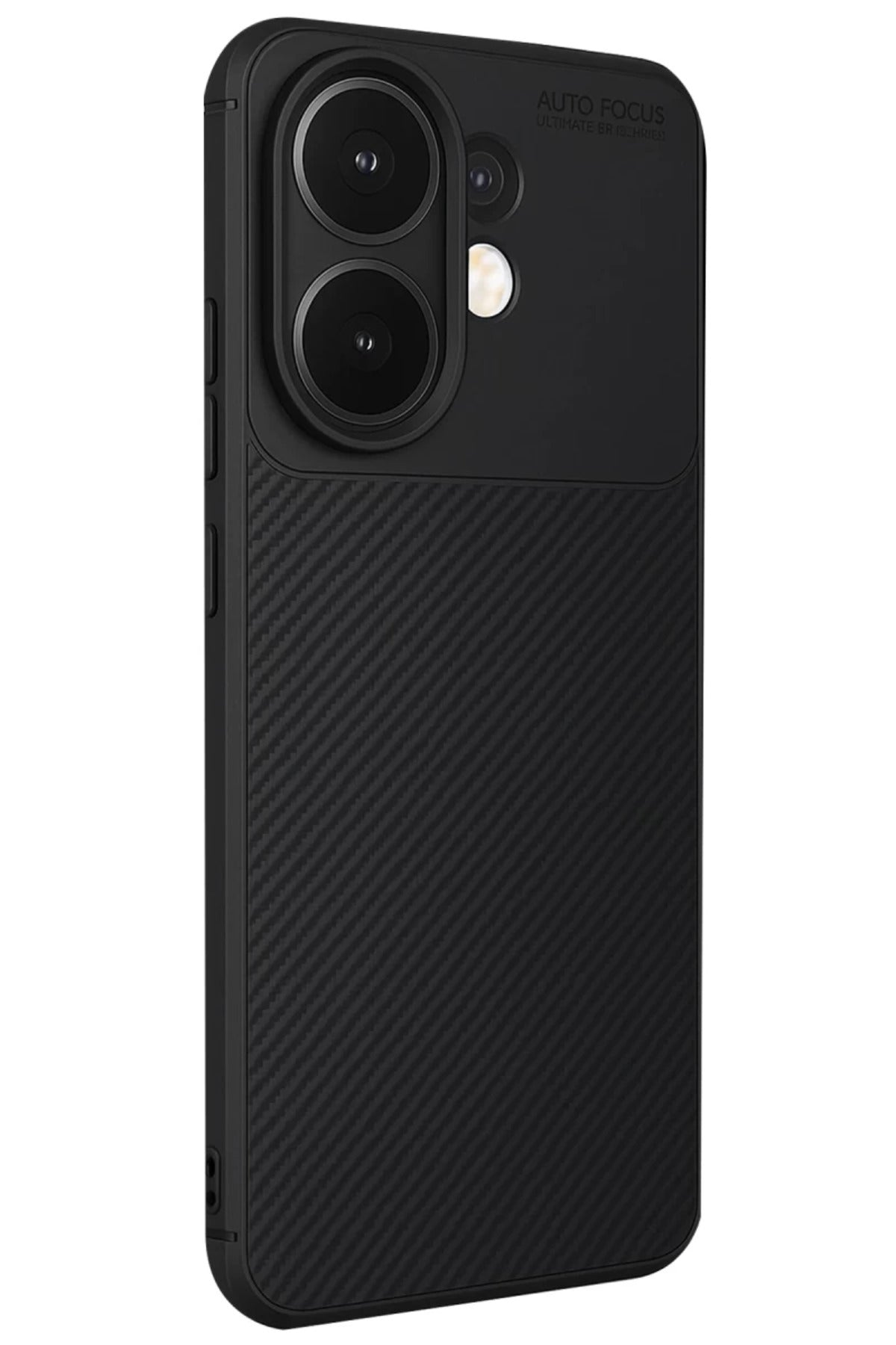 Vivo V60 5G Uyumlu Auto Focus Karbon Kapak - Siyah