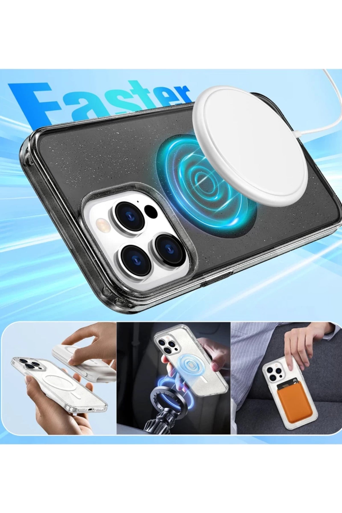 Joko Apple iPhone 15 Pro Max Uyumlu Star Magsafe Kapak - Mor