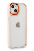 Apple iPhone 14 Plus Uyumlu Kılıf Dora Kapak - Pudra