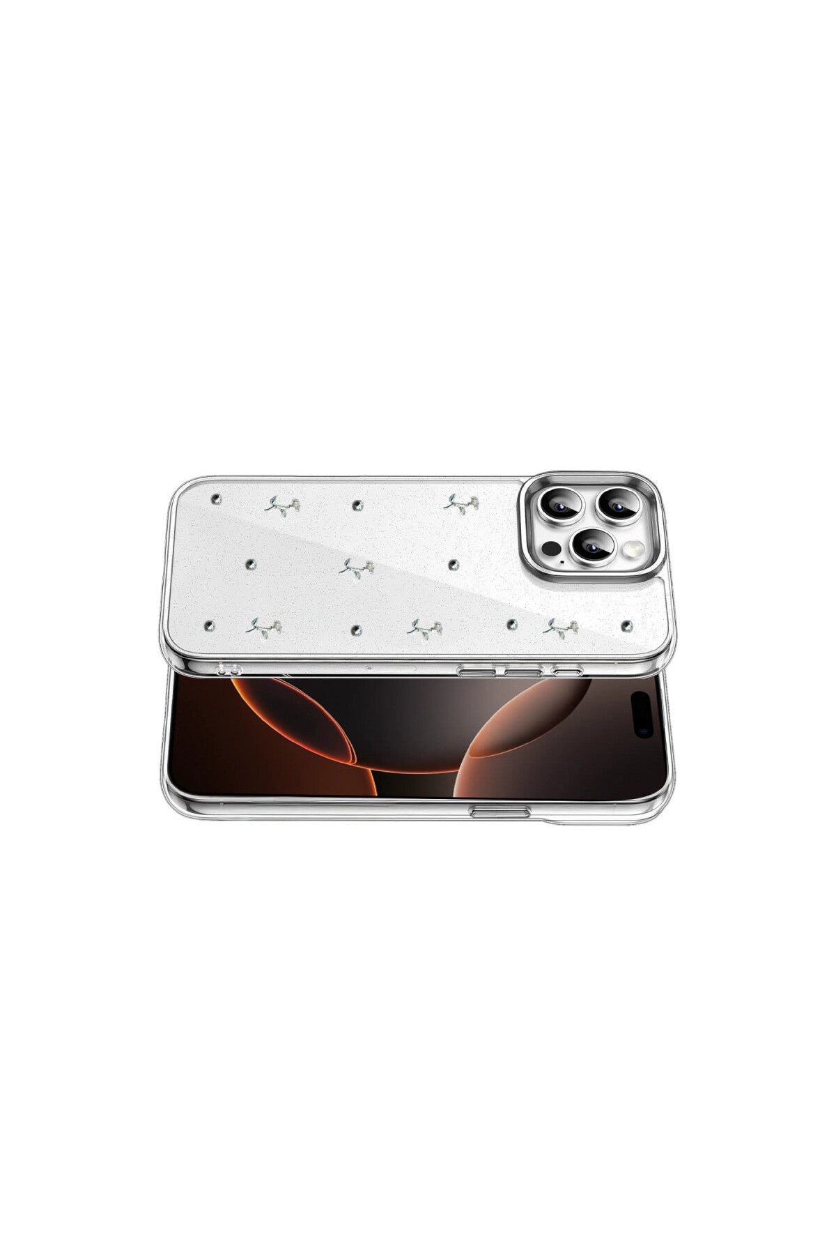 Apple iPhone 15 Pro Max Uyumlu Fiyonk Desenli Kapak - Desen 4