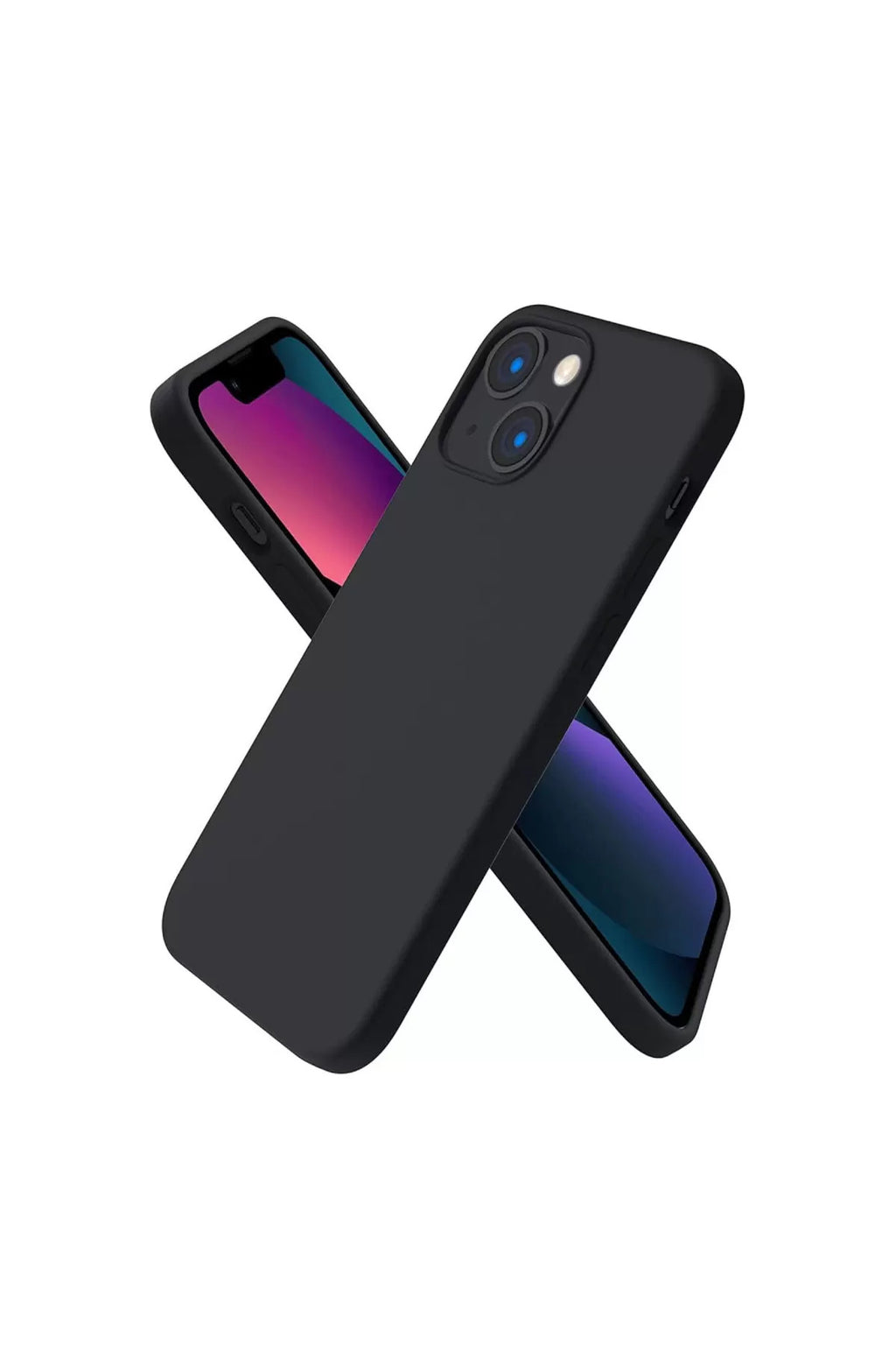 Apple iPhone 13 Mini Uyumlu Kılıf First Silikon - Siyah