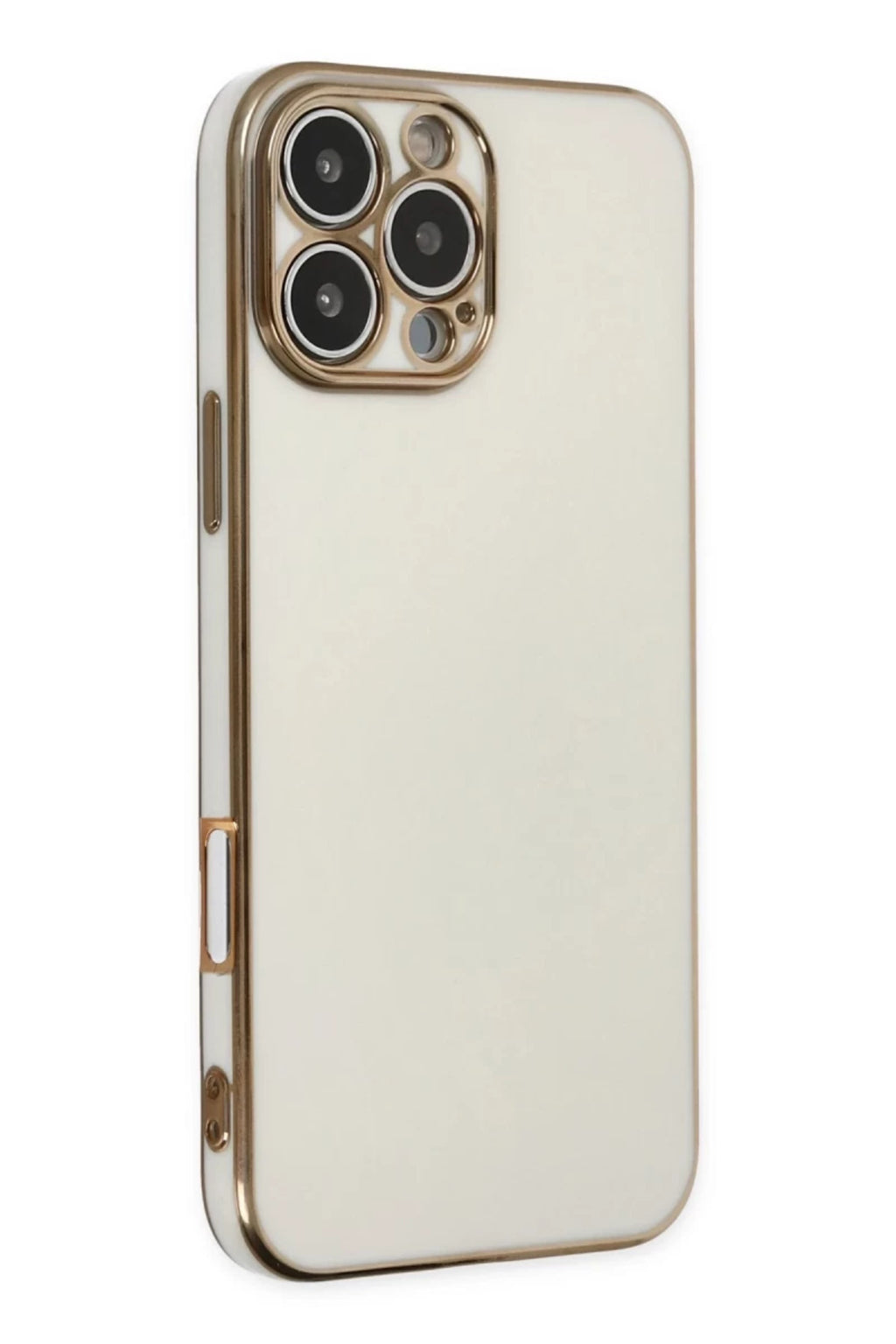 Apple iPhone 16 Pro Max Uyumlu Kılıf Volet Silikon - Beyaz