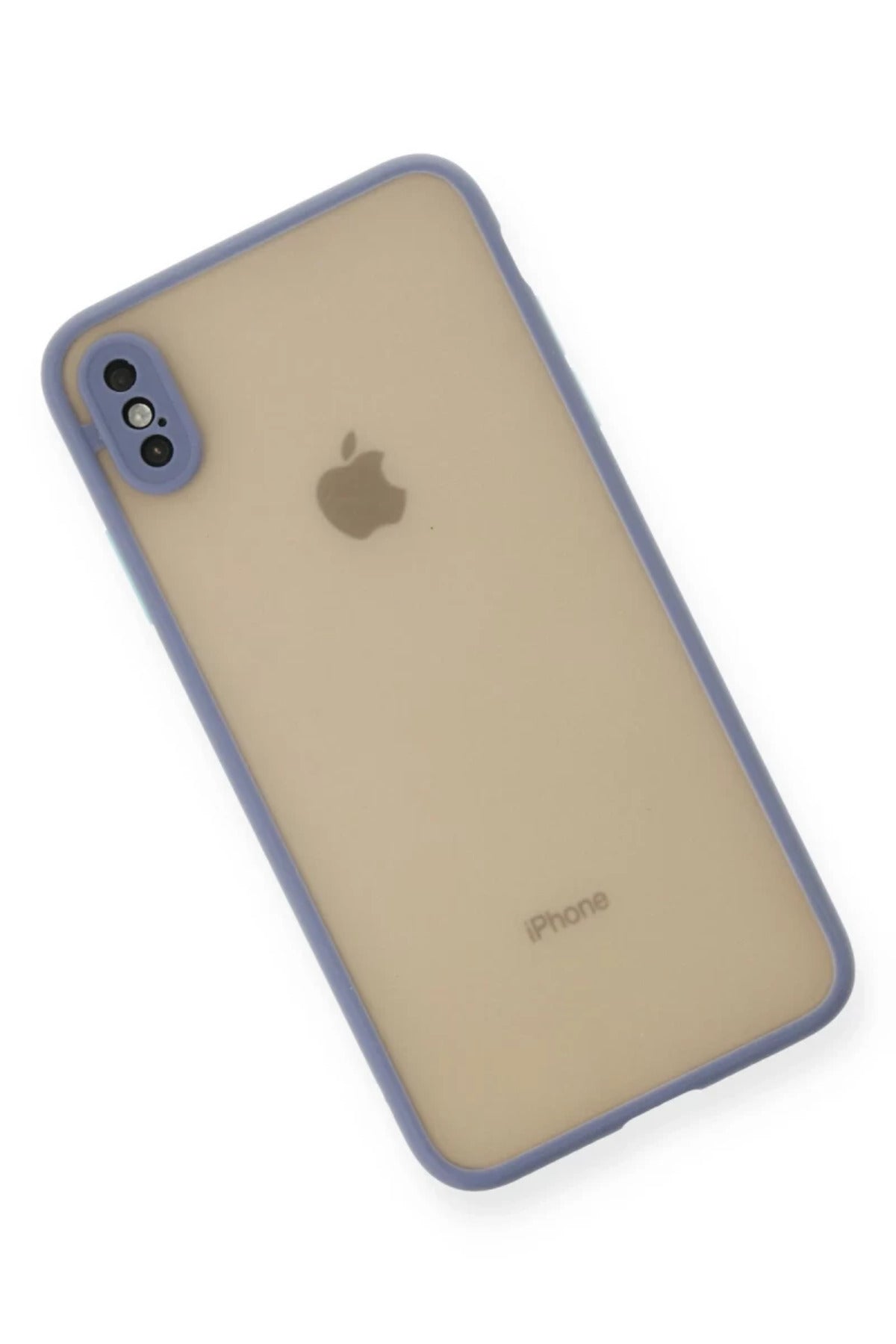 Apple iPhone XS Max Uyumlu Kılıf Montreal Silikon Kapak - Gri