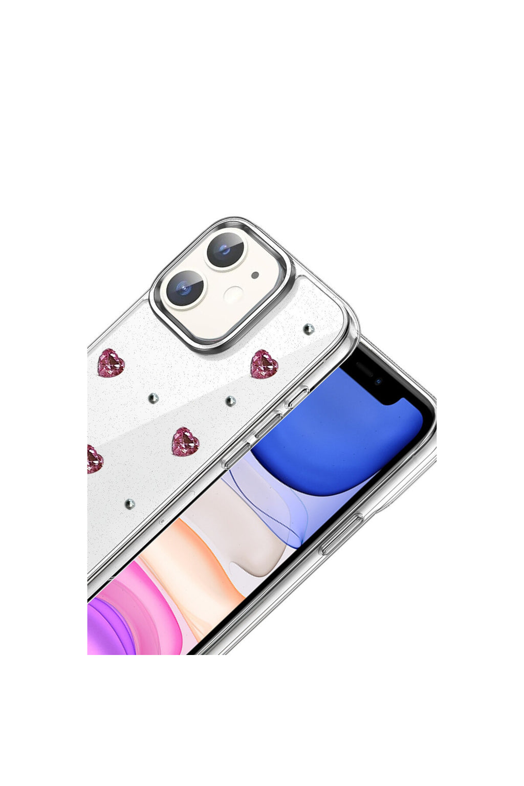 Apple iPhone 12 Uyumlu Fiyonk Desenli Kapak - Desen 3