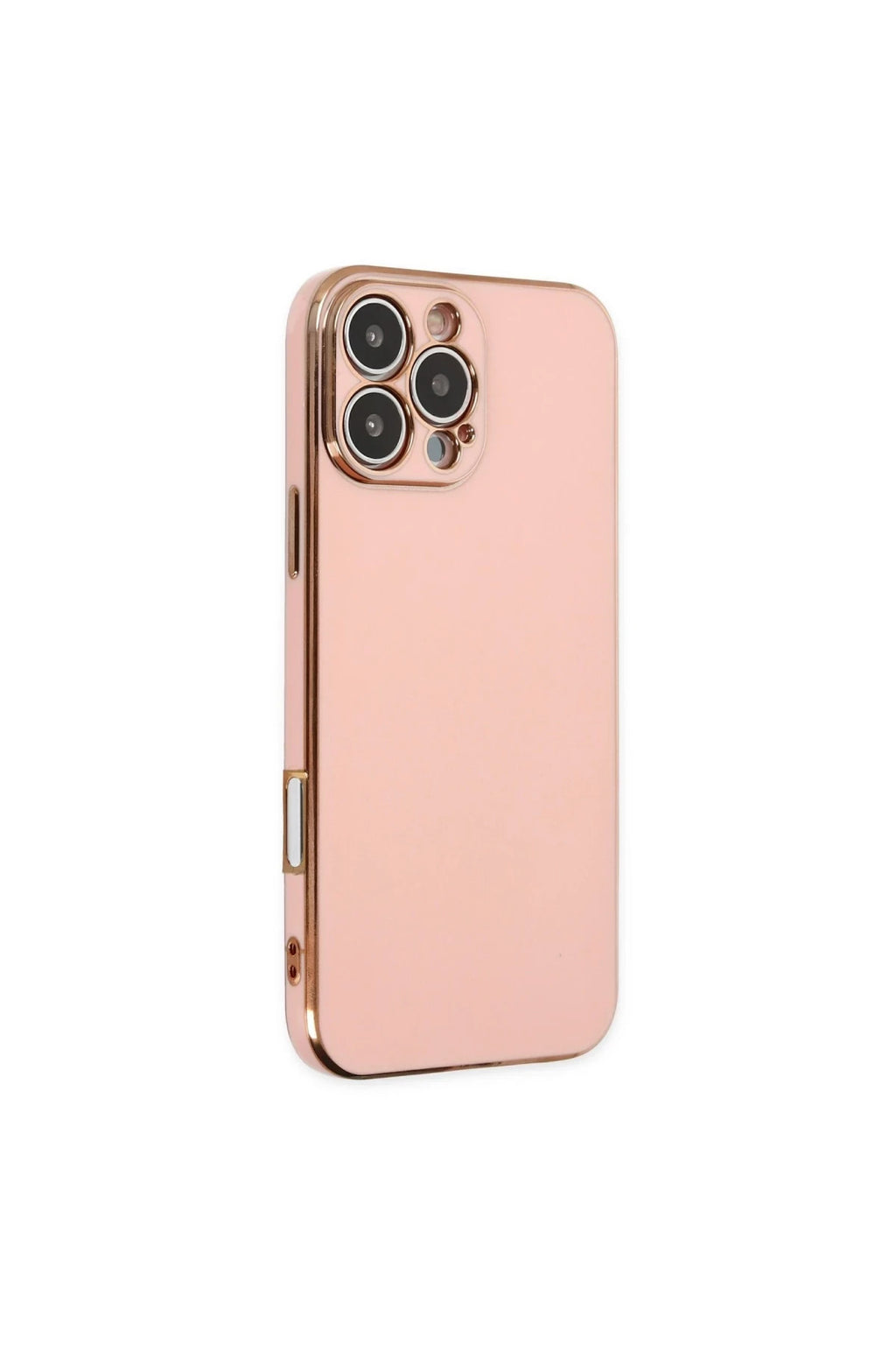 Apple iPhone 16 Pro Uyumlu Kılıf Volet Silikon - Pembe