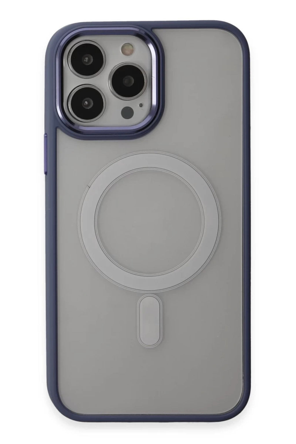 Apple iPhone 15 Pro Max Uyumlu Kılıf Room Magneticsafe Silikon - Sierra Blue