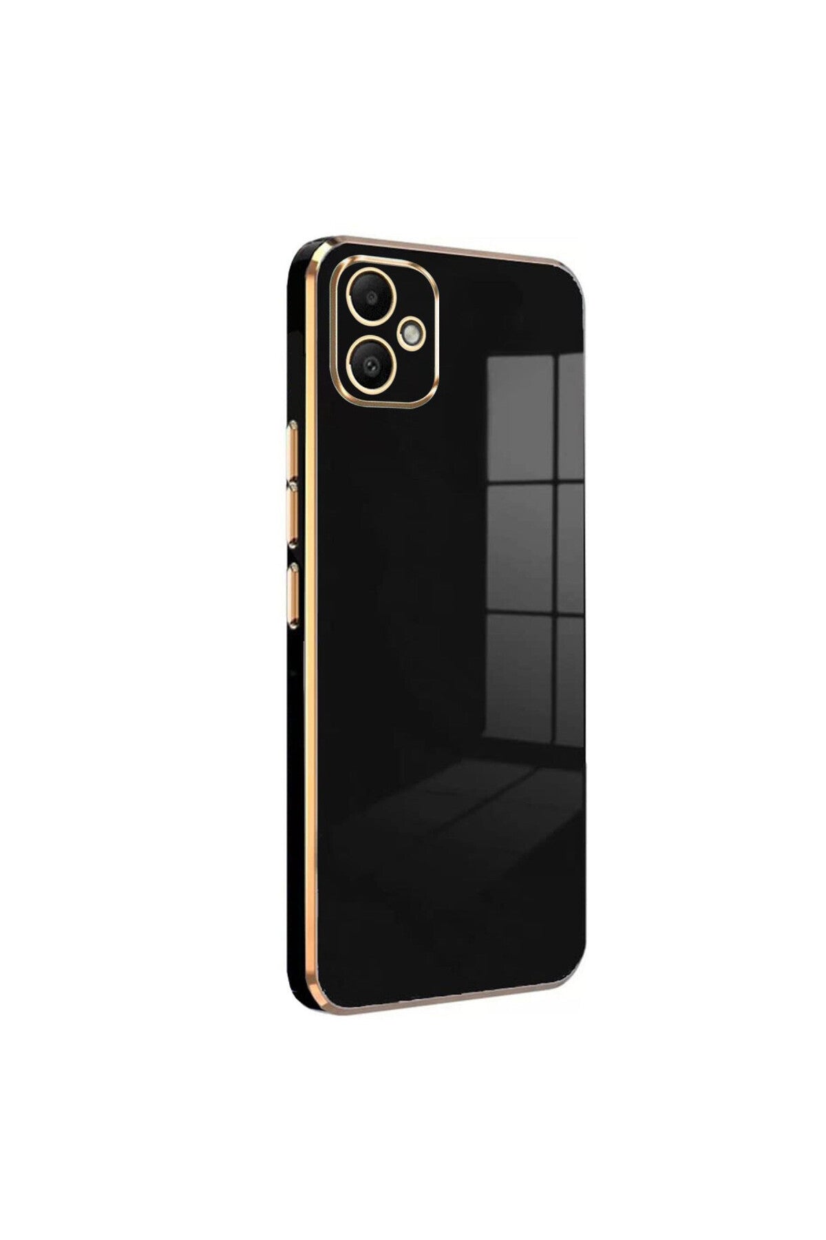 Samsung Galaxy A05 Uyumlu Kılıf Volet Silikon - Siyah