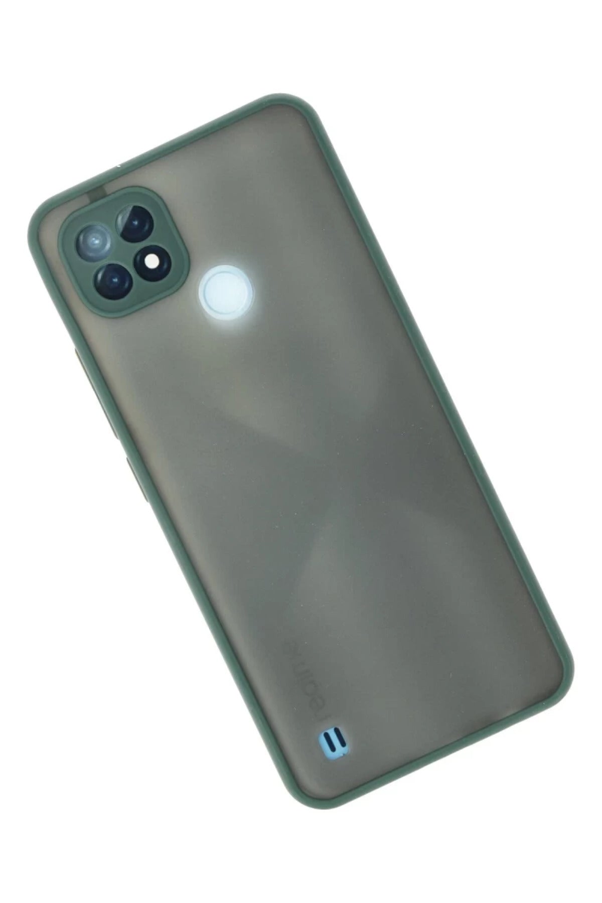 Realme C21 Uyumlu Kılıf Montreal Silikon Kapak - Yeşil