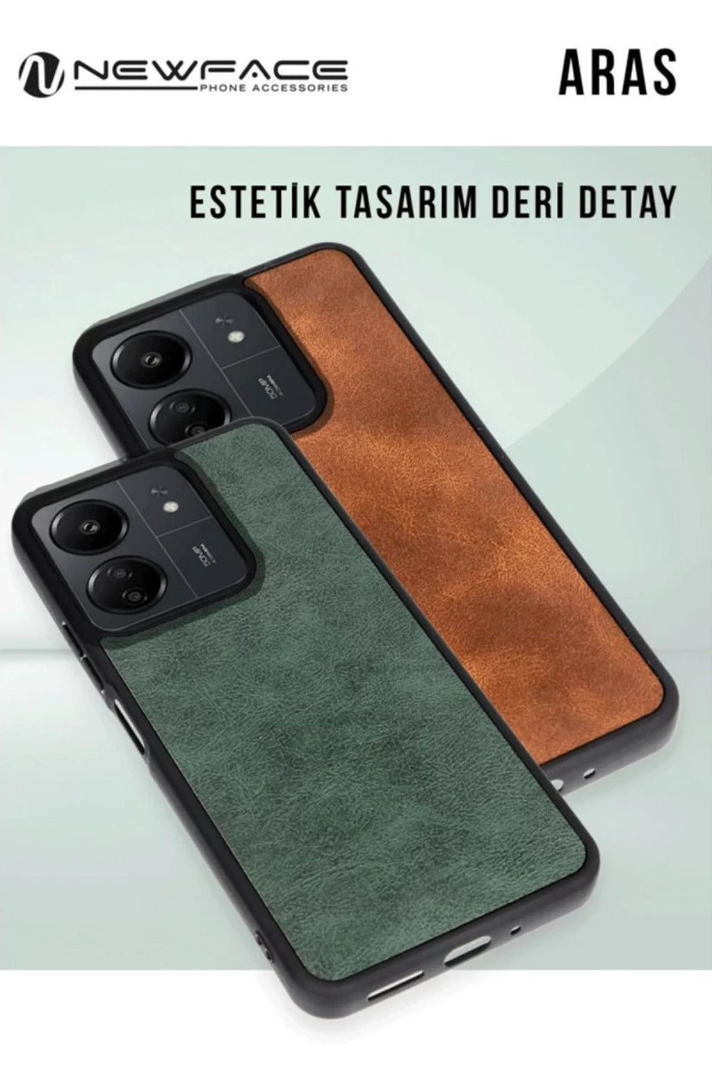 Samsung Galaxy A36 Uyumlu Kılıf Aras Deri Kapak - Siyah