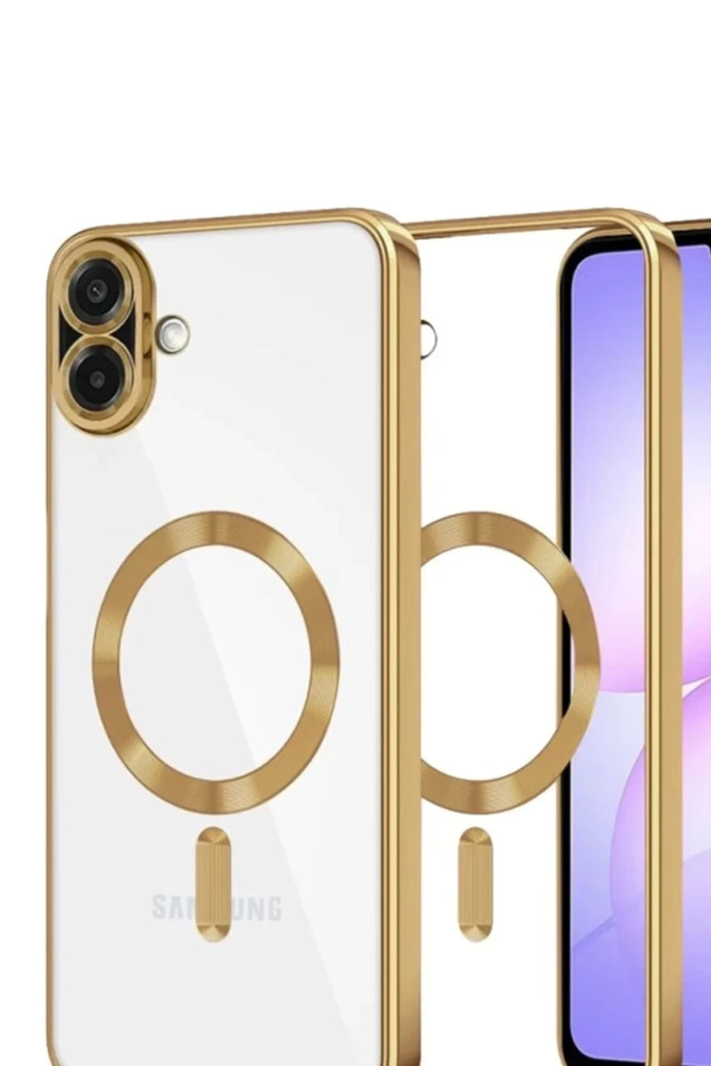 Samsung Galaxy A07 4G Uyumlu Kross Magneticsafe Kapak - Gold