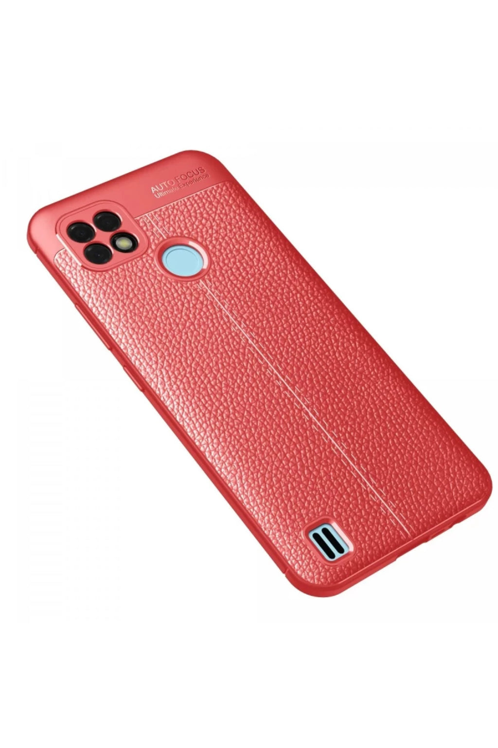 Realme C21 Uyumlu Kılıf Auto Focus Kapak - Kırmızı