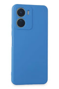 Vivo Y16 Uyumlu Kılıf First Silikon - Mavi