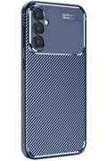 Samsung Galaxy A56 Uyumlu Kılıf Auto Focus Karbon Kapak - Lacivert