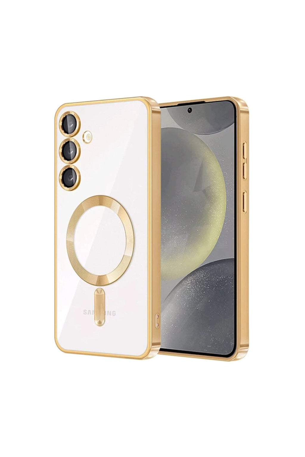 Samsung Galaxy A17 5G Uyumlu Kross Magneticsafe Kapak - Gold