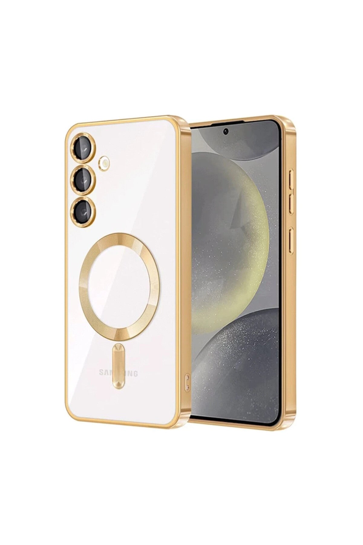Samsung Galaxy A17 5G Uyumlu Kross Magneticsafe Kapak - Gold
