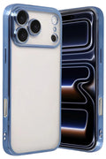 Apple iPhone 17 Pro Uyumlu Lensli Silikon - Açık Mavi