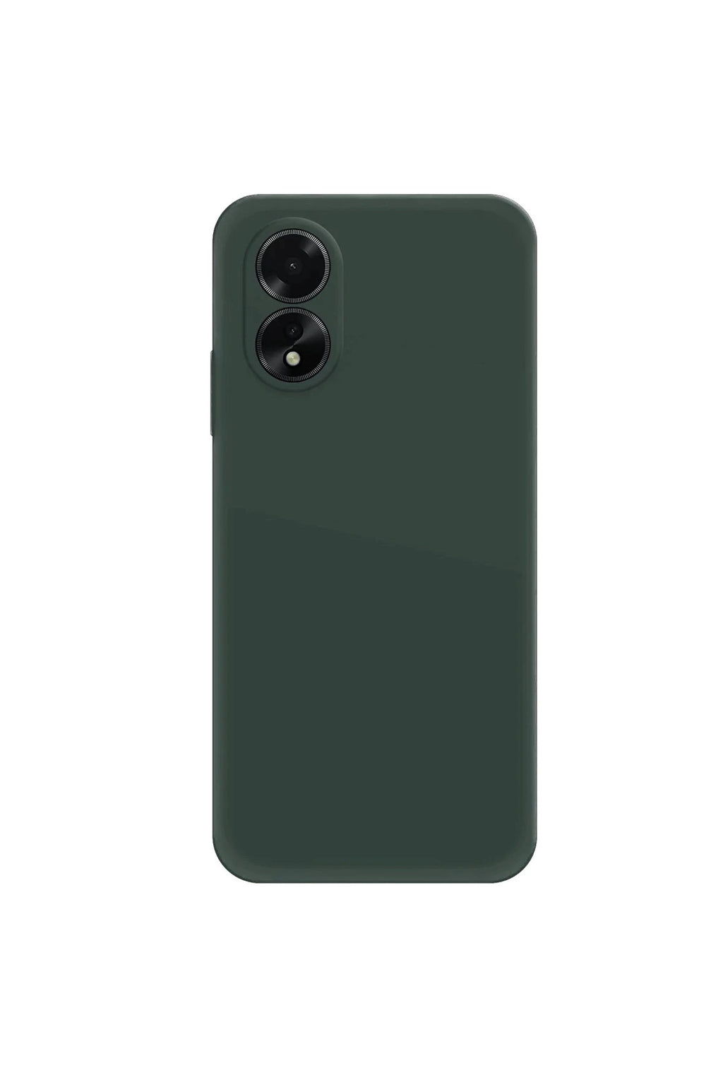 Oppo A38 Uyumlu Kılıf First Silikon - Koyu Yeşil