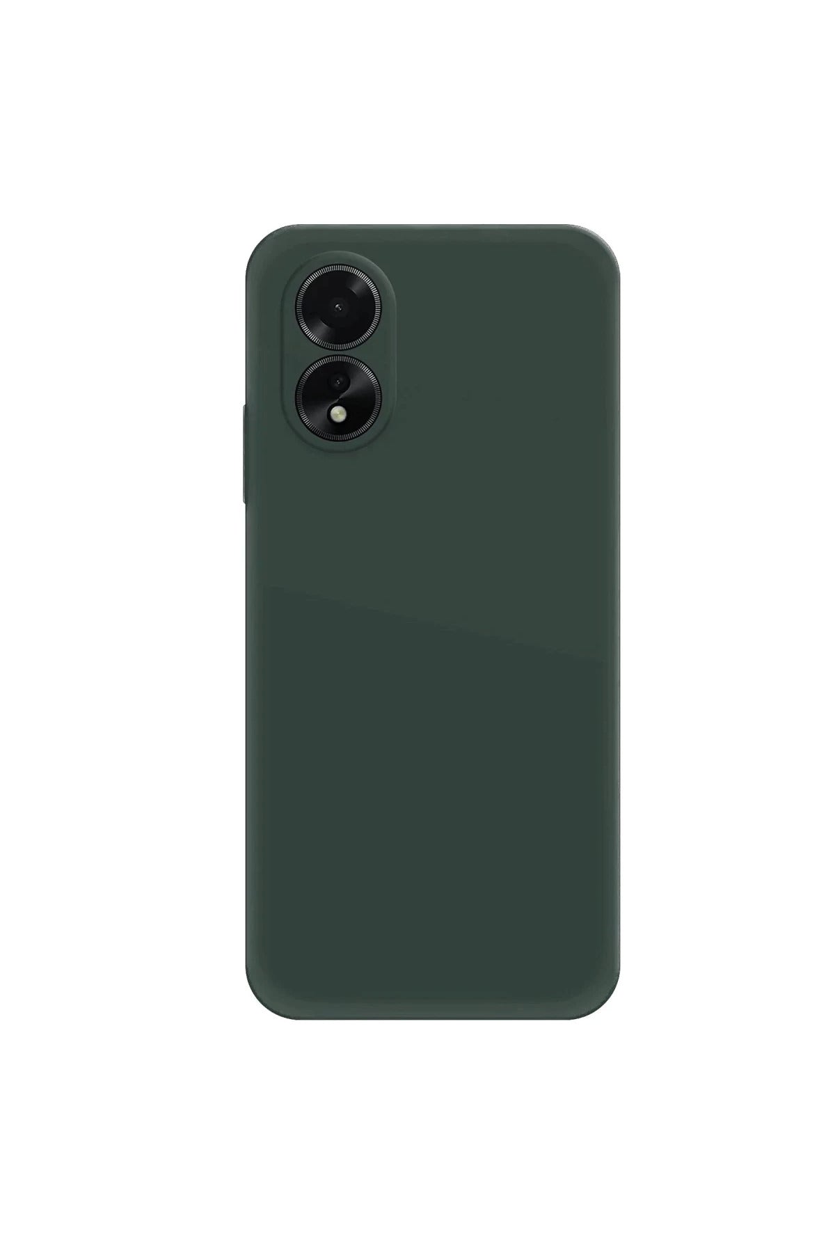 Oppo A38 Uyumlu Kılıf First Silikon - Koyu Yeşil