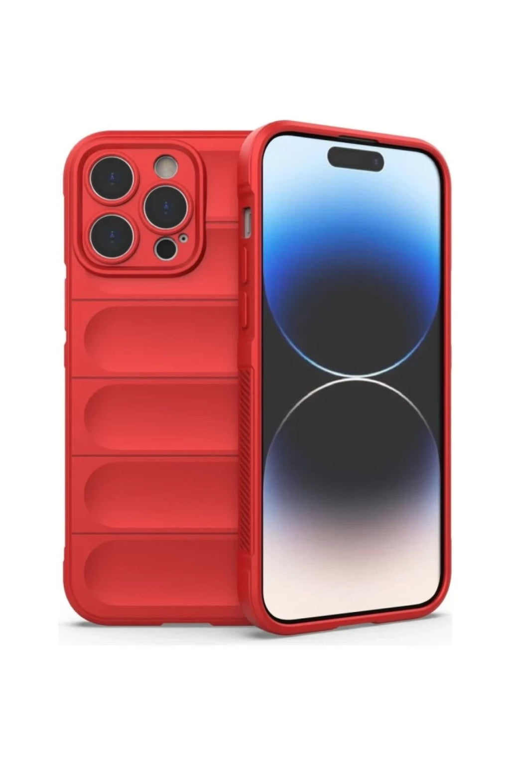 Apple iPhone 16 Pro Max Uyumlu Kılıf Optimum Silikon - Kırmızı