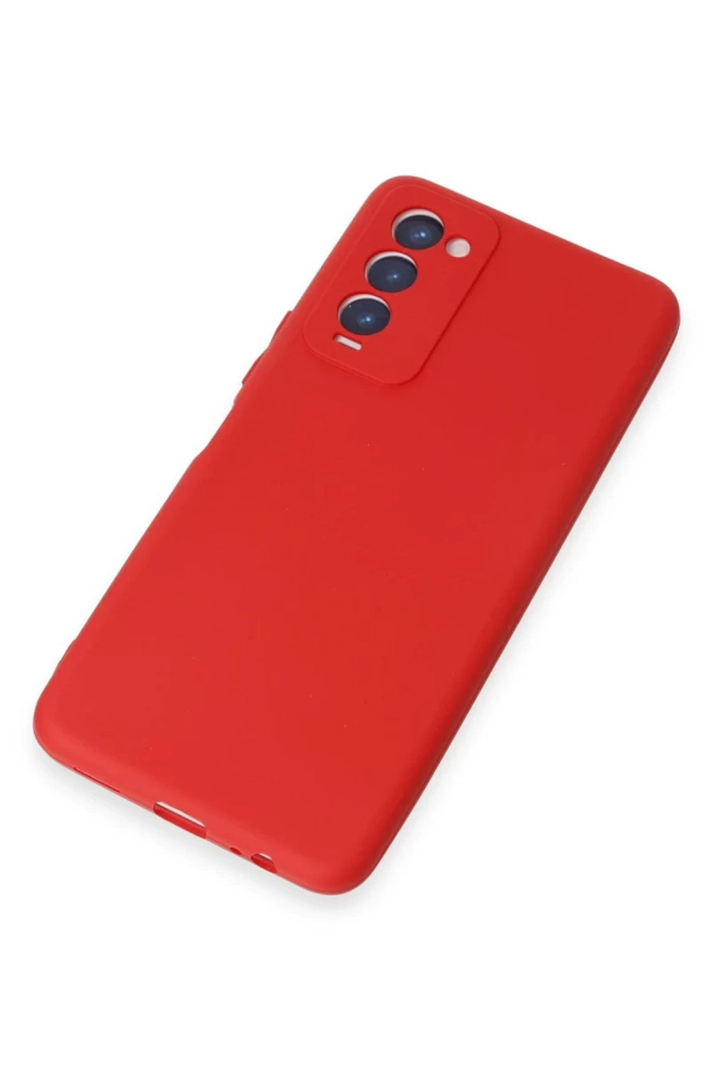 Tecno Camon 18 Uyumlu Kılıf First Silikon - Kırmızı